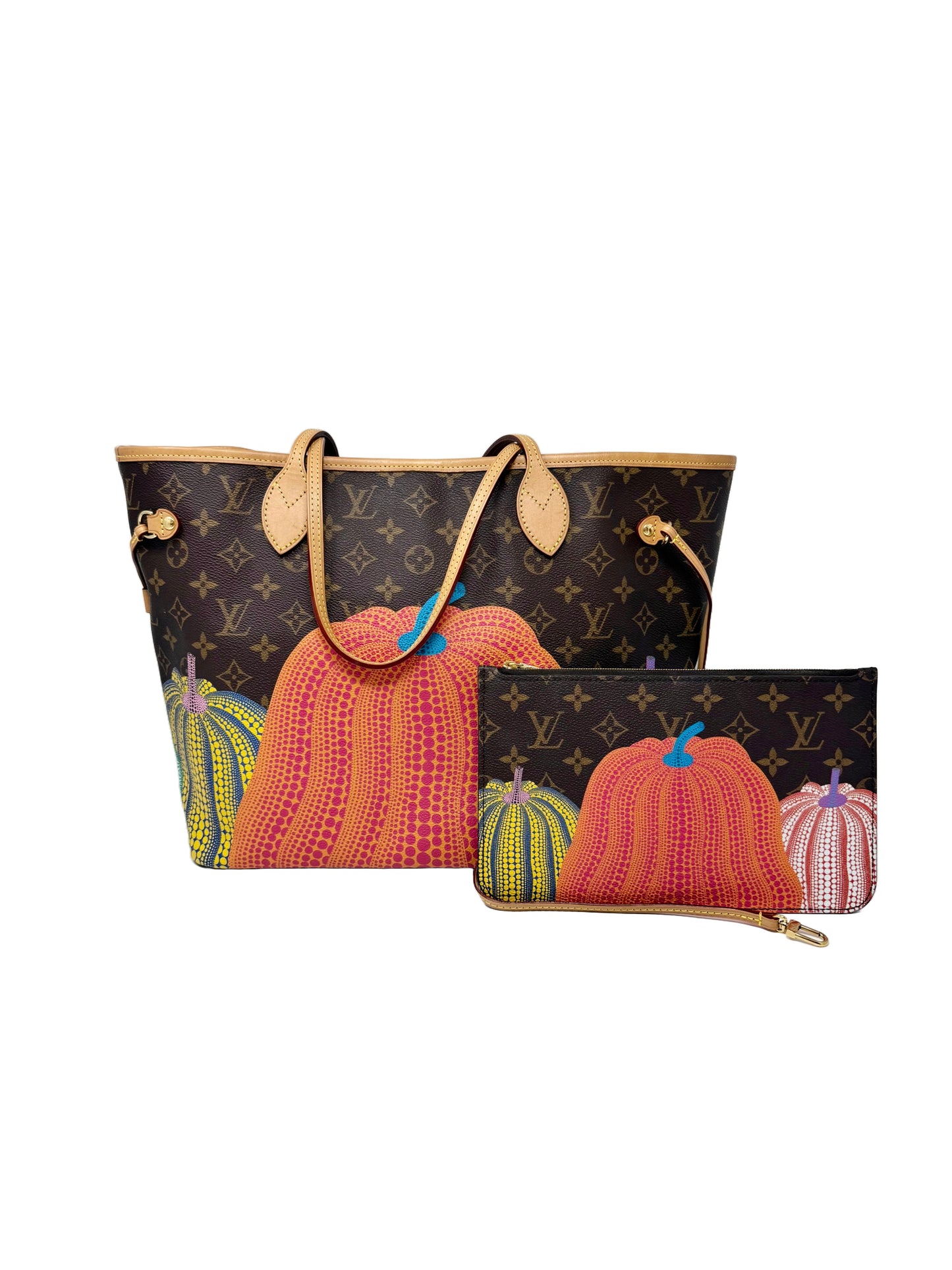 Louis Vuitton Yayoi Kusama Neverfull MM Multicolor Pumpkin Dots LV x YK