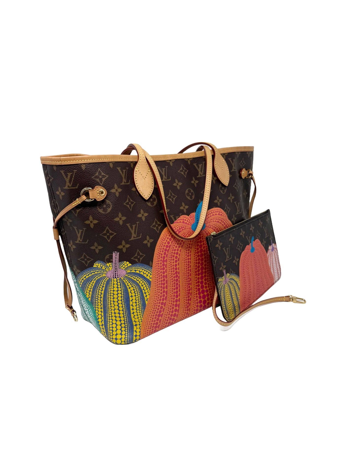 Louis Vuitton Yayoi Kusama Neverfull MM Multicolor Pumpkin Dots LV x YK