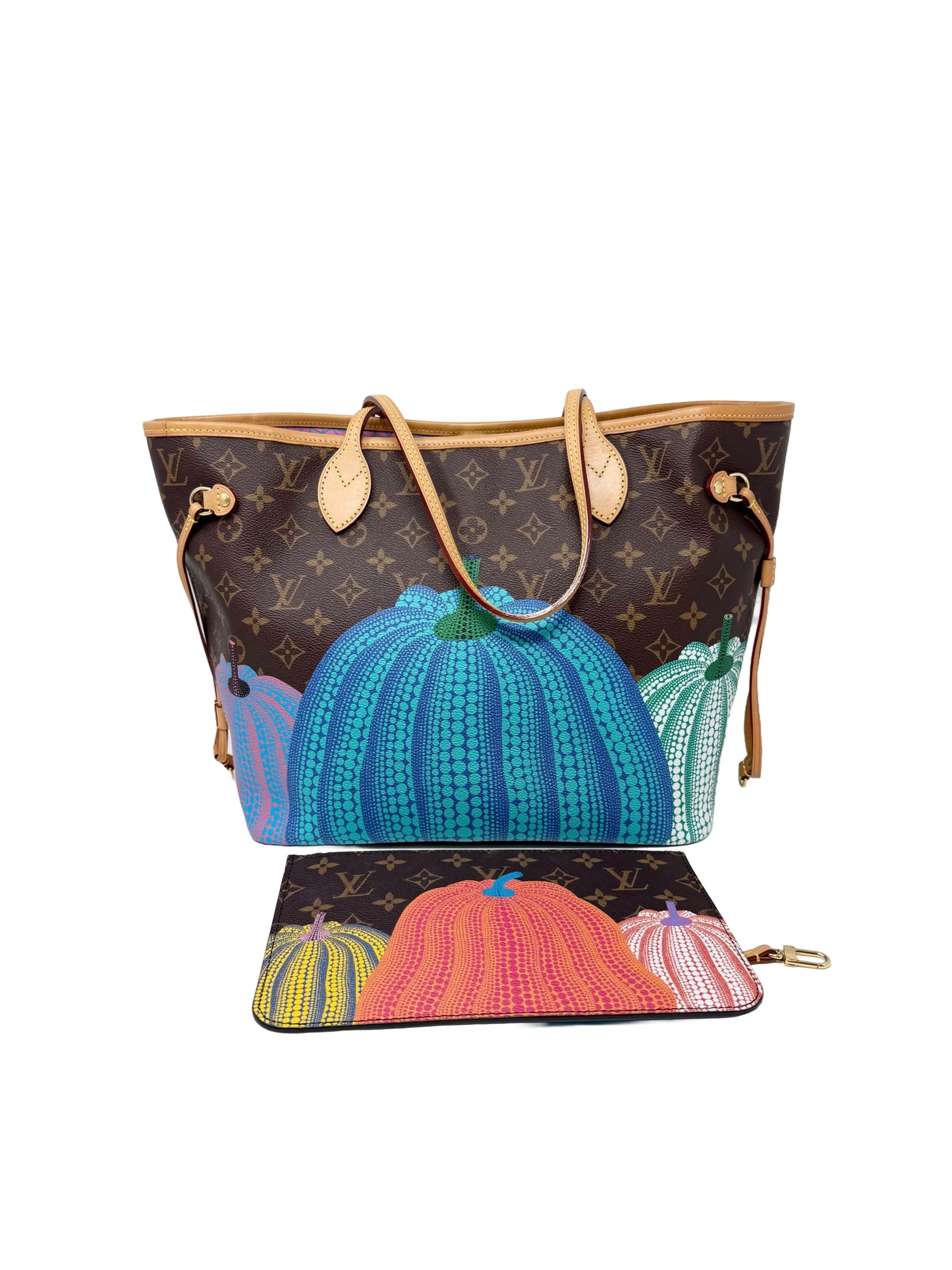 Louis Vuitton Yayoi Kusama Neverfull MM Multicolor Pumpkin Dots LV x YK