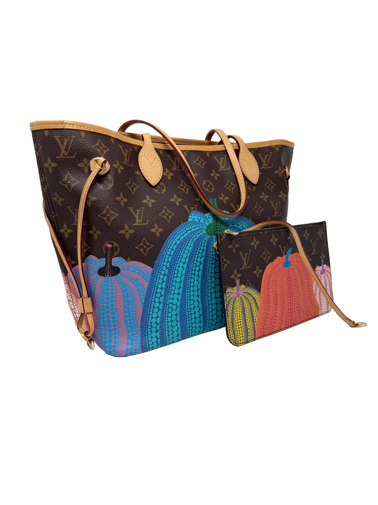 Louis Vuitton Yayoi Kusama Neverfull MM Multicolor Pumpkin Dots LV x YK