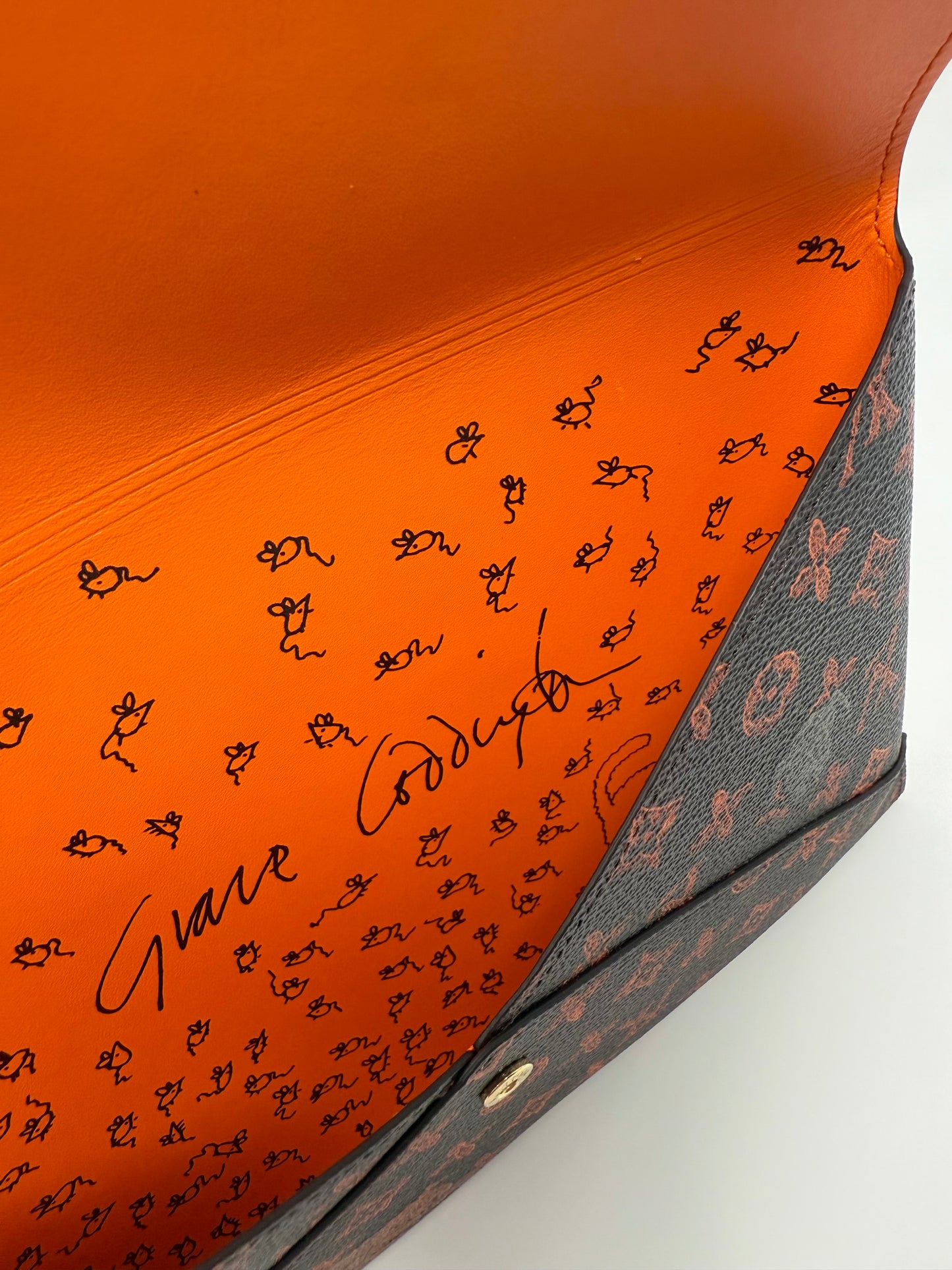 Louis Vuitton Grace Coddington Catogram Trunk Kirigami Envelope Clutch GM