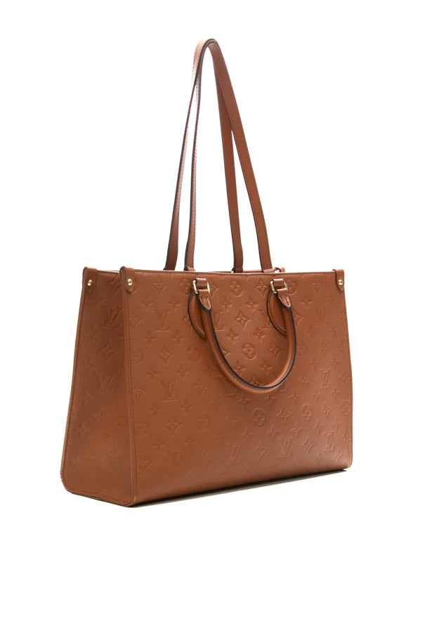 Louis Vuitton Empreinte Monogram OnTheGo MM Tote Bag Cognac