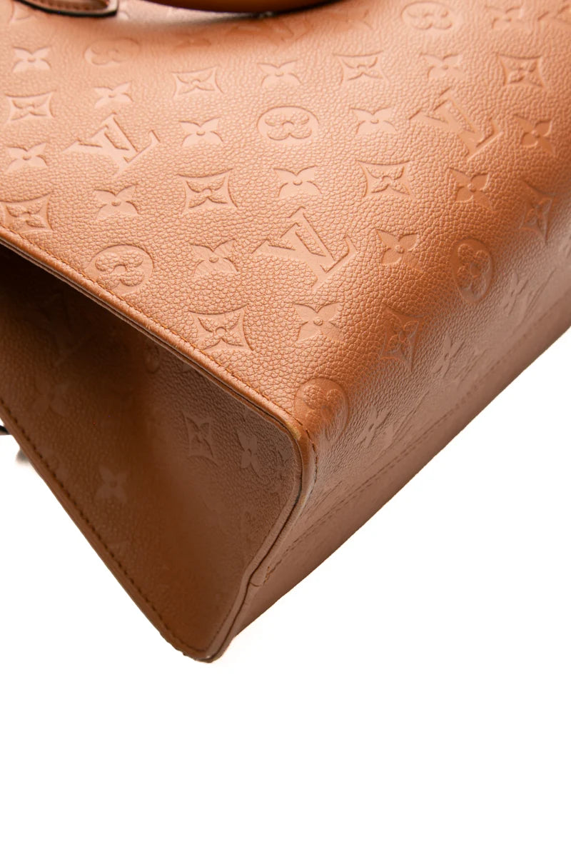 Louis Vuitton Empreinte Monogram OnTheGo MM Tote Bag Cognac