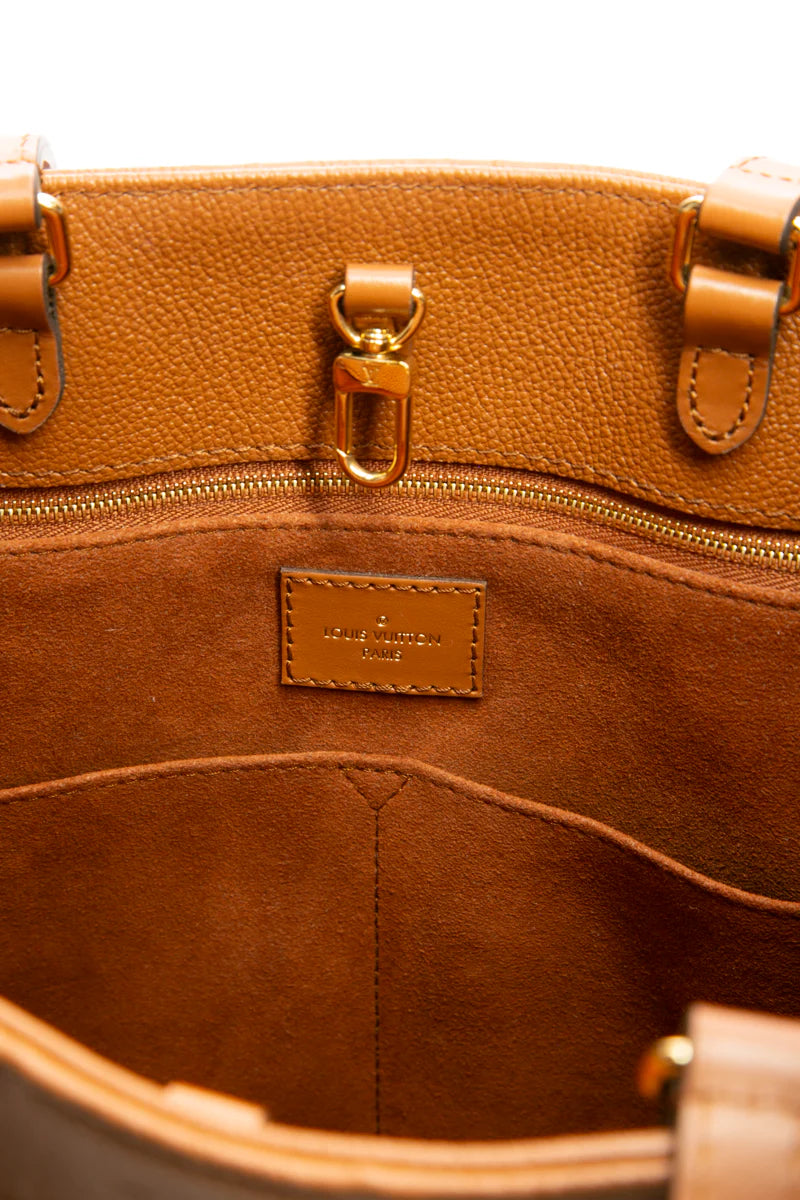 Louis Vuitton Empreinte Monogram OnTheGo MM Tote Bag Cognac