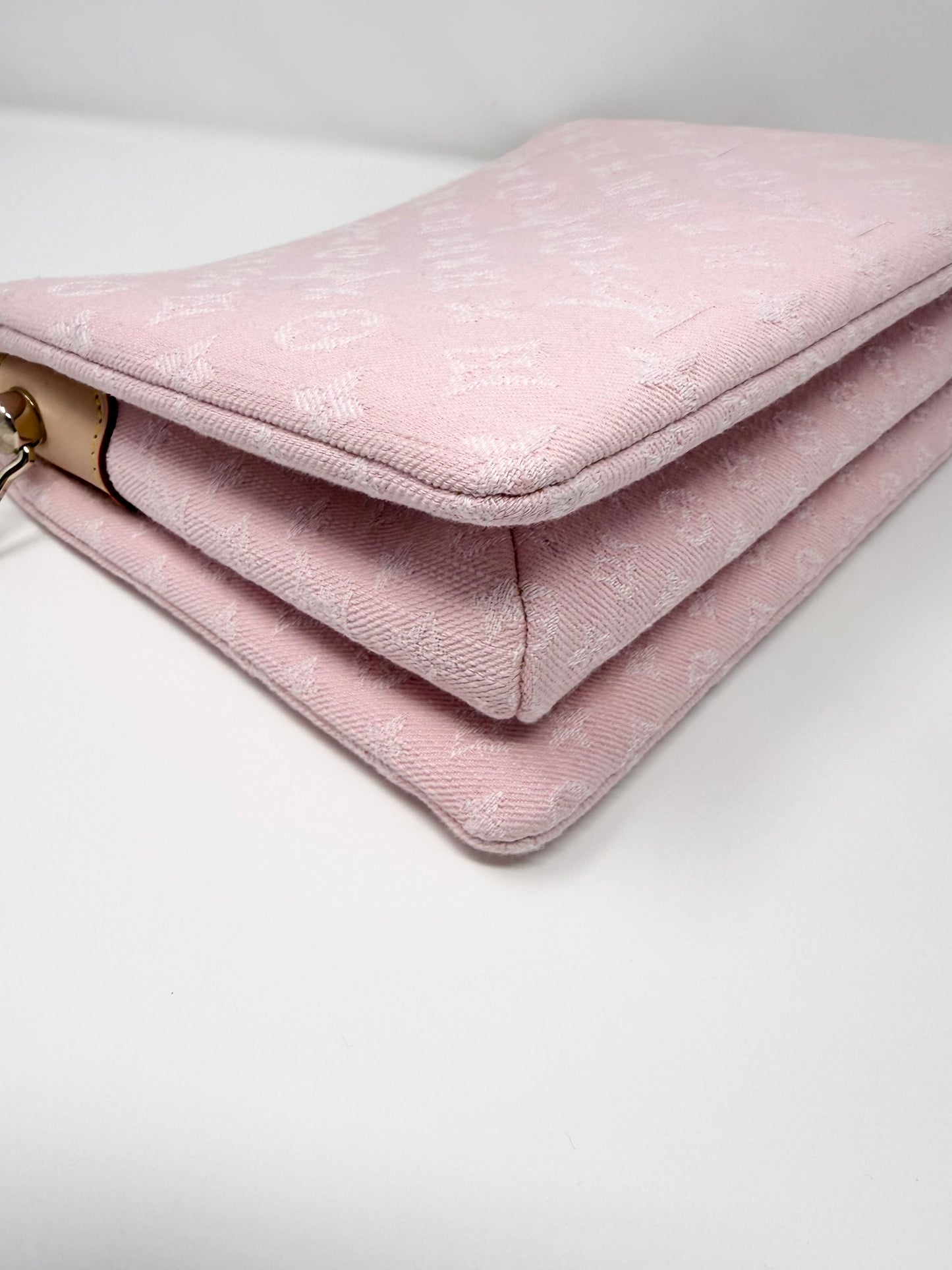 Louis Vuitton Coussin PM Monogram Denim Pink