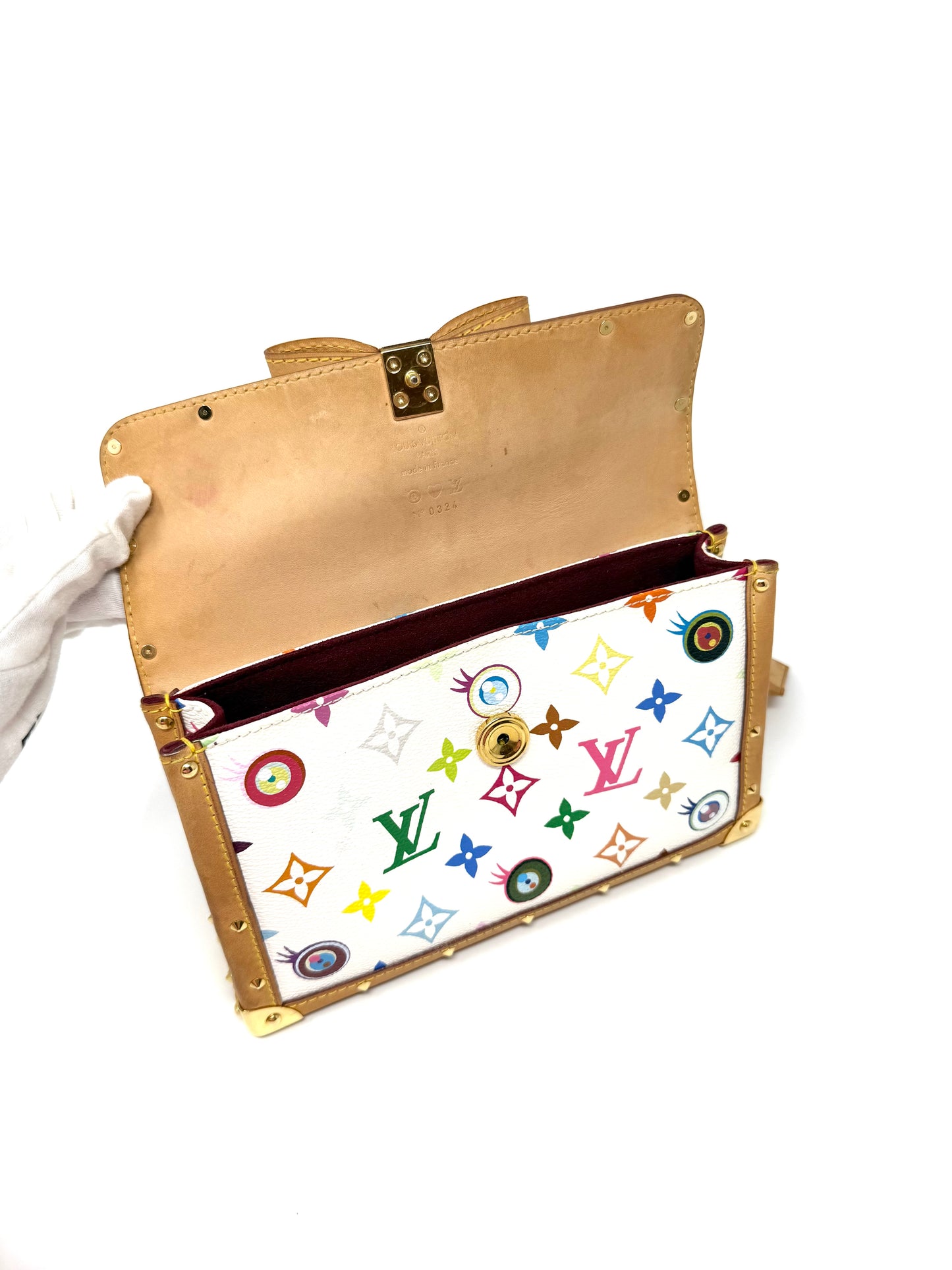 Louis Vuitton x Takashi Murakami Eye Miss You Multicore Multicolor White