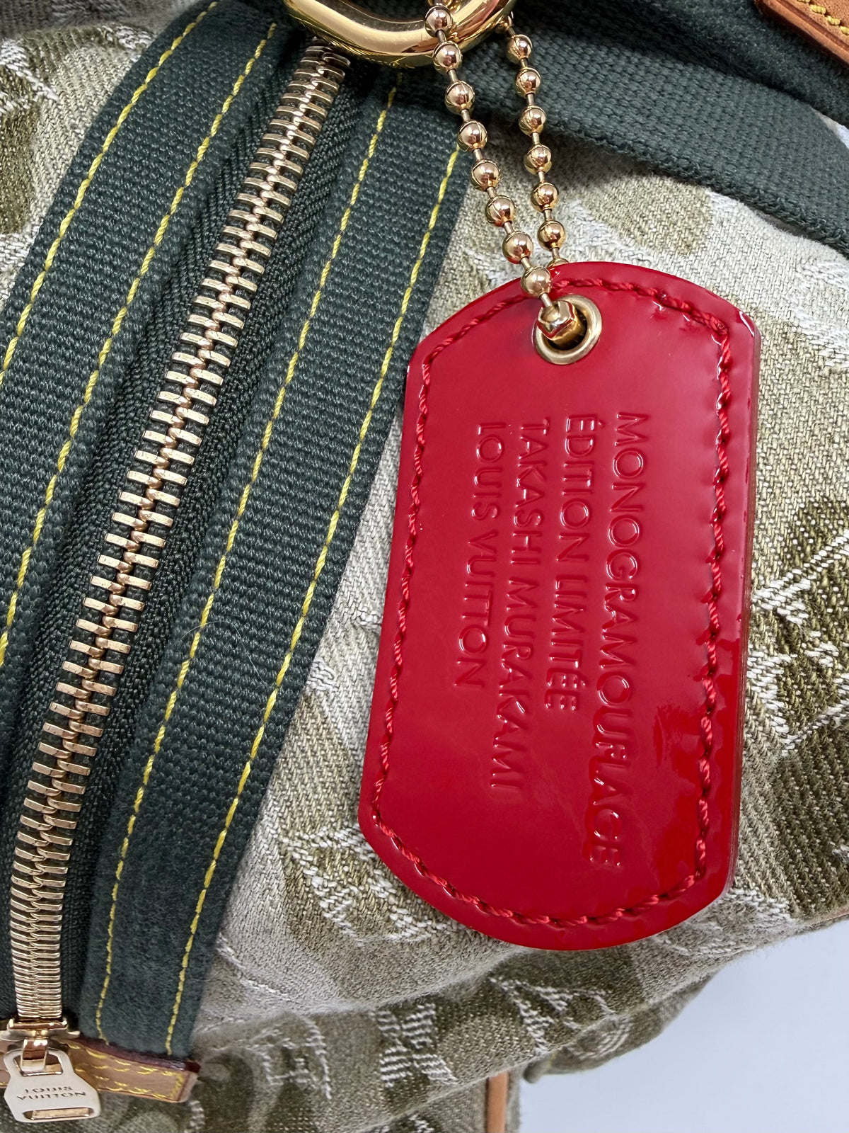 Louis Vuitton Takashi Murakami Monogramouflage  Denim Jasmine Camouflage Bag