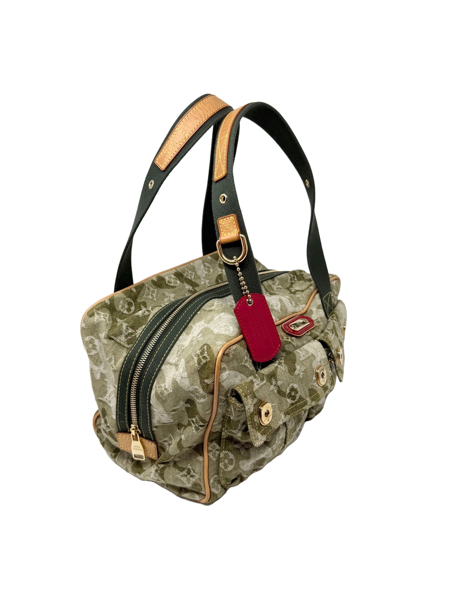 Louis Vuitton Takashi Murakami Monogramouflage  Denim Jasmine Camouflage Bag